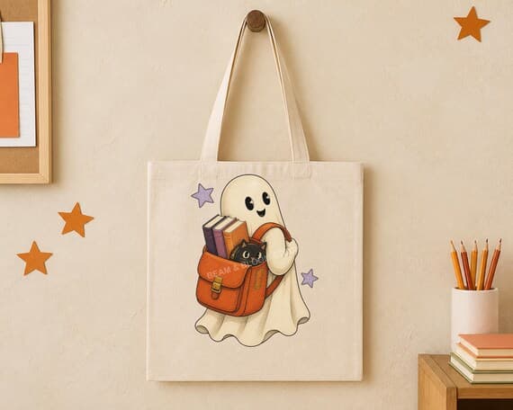Retro Teacher Halloween Clipart Bundle