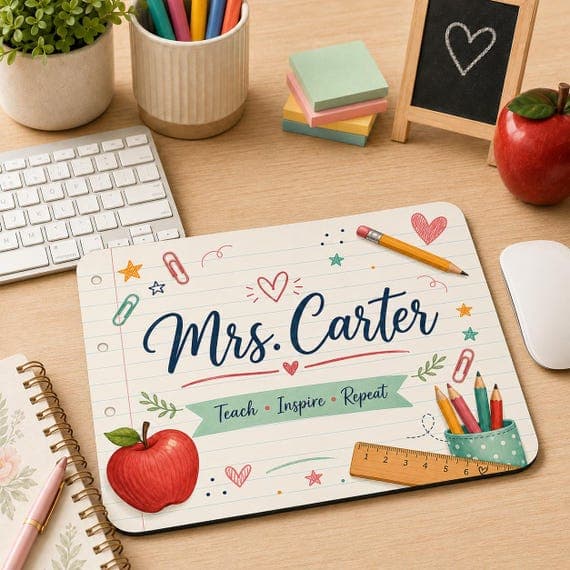 Personalised Teacher Mouse Mat