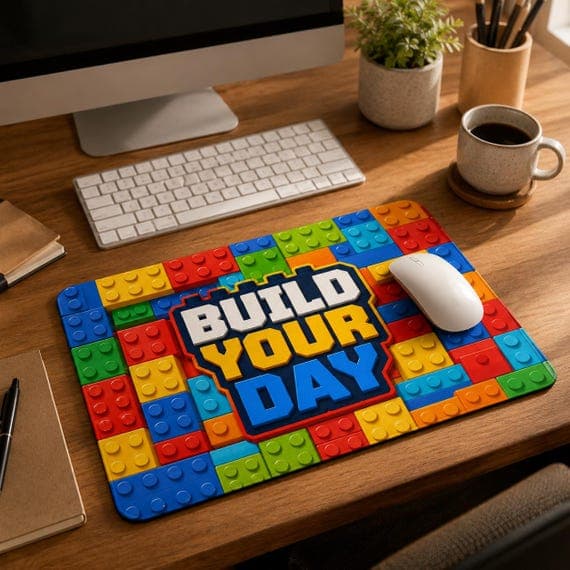 Build Your Day Mouse Mat