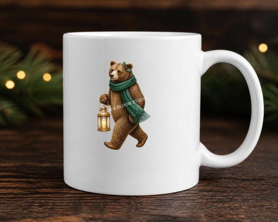 Woodland Christmas Animals Clipart