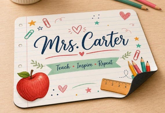 Personalised Teacher Mouse Mat