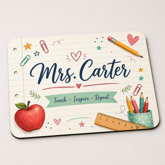 Personalised Teacher Mouse Mat