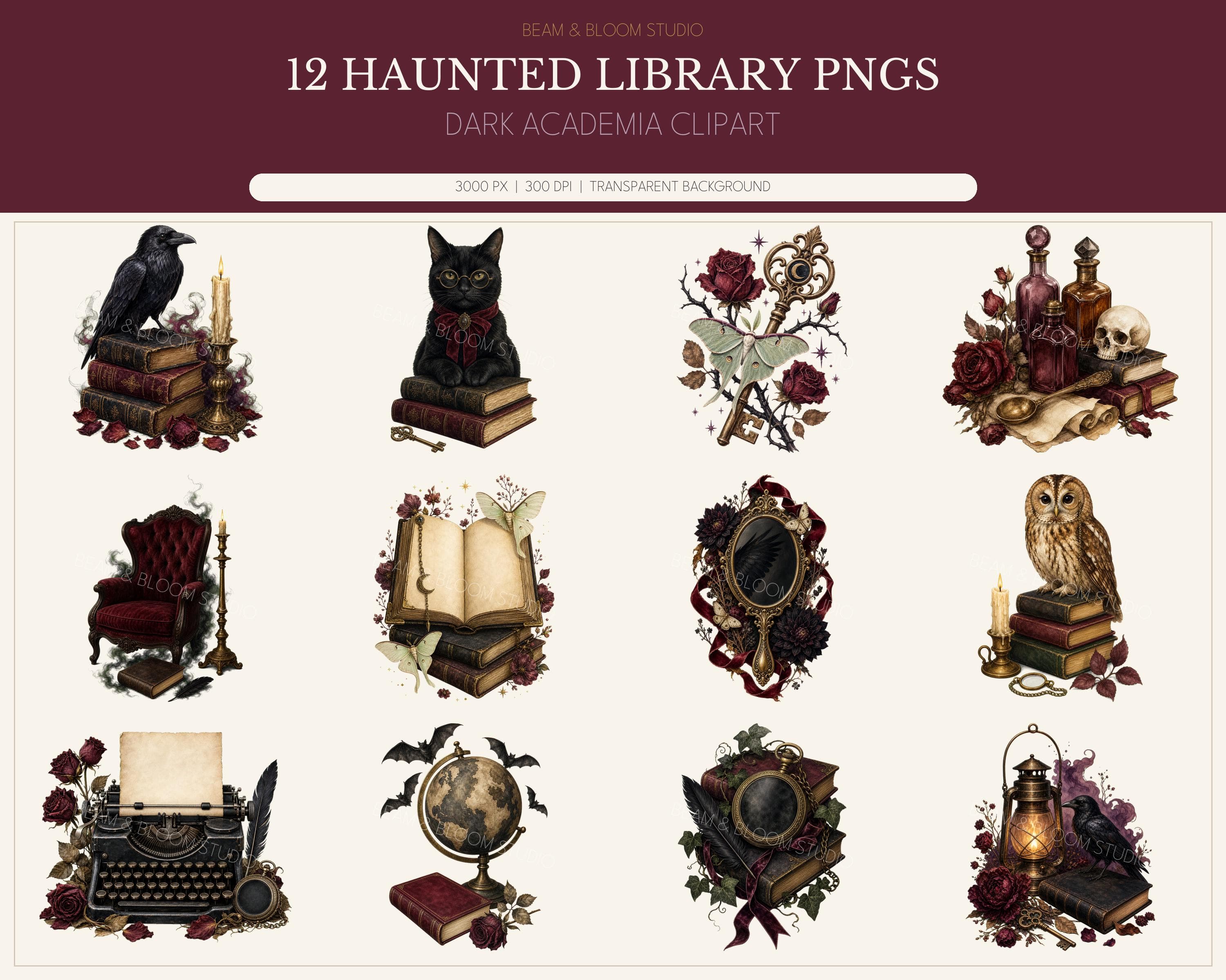 Haunted Library PNG Clipart